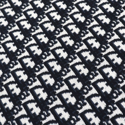 Christian DIOR 15dob412i099 97% Cashmere Oblique Logo High Neck Reversible Knit