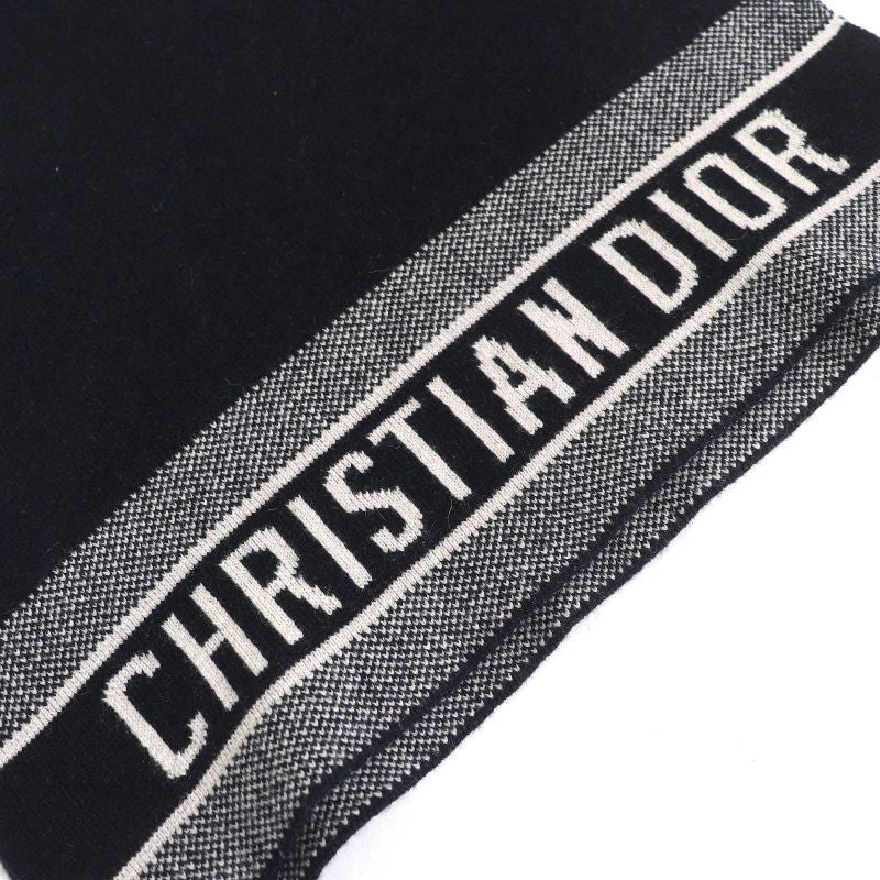 Christian DIOR 15dob412i099 97% Cashmere Oblique Logo High Neck Reversible Knit