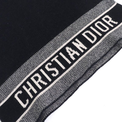 Christian DIOR 15dob412i099 97% Cashmere Oblique Logo High Neck Reversible Knit