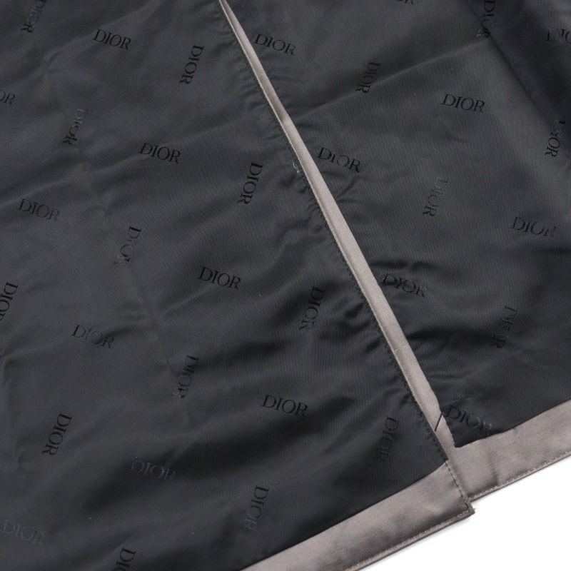 DIOR Homme 943c301a4698 Technical Cotton Satin Logo Button Belted Trench Coat