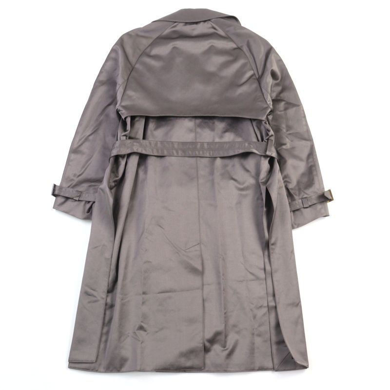 DIOR Homme 943c301a4698 Technical Cotton Satin Logo Button Belted Trench Coat