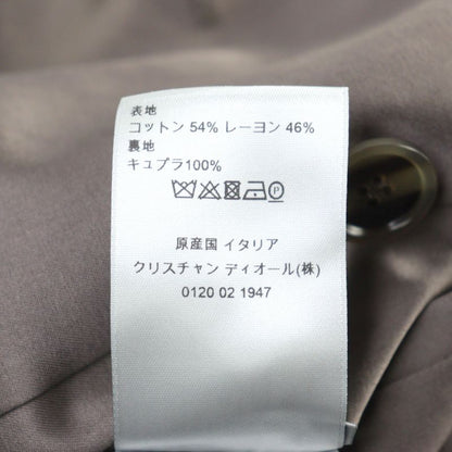 DIOR Homme 943c301a4698 Technical Cotton Satin Logo Button Belted Trench Coat