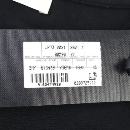 Saint Laurent Paris 2021 673439 100% Cotton Front Logo Print Crew Neck Short