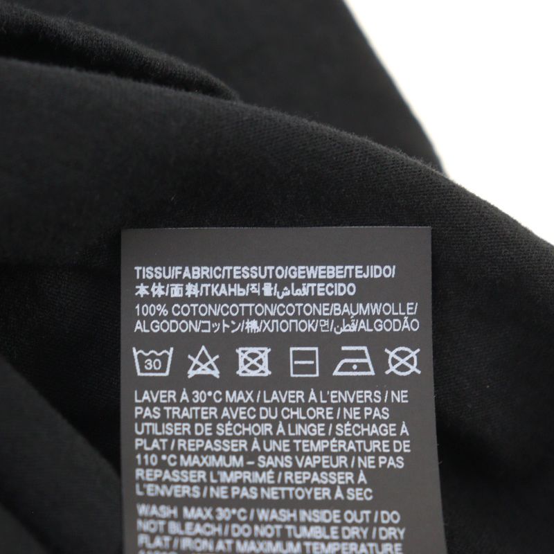 Saint Laurent Paris 2021 673439 100% Cotton Front Logo Print Crew Neck Short