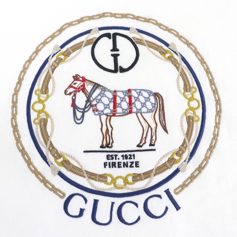 Gucci 24SS 760367 100% Cotton Logo Embroidery High Neck Sweatshirt Mini Dress