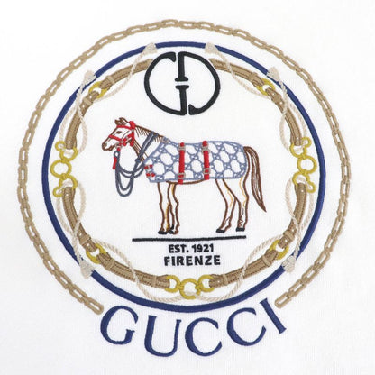 Gucci 24SS 760367 100% Cotton Logo Embroidery High Neck Sweatshirt Mini Dress