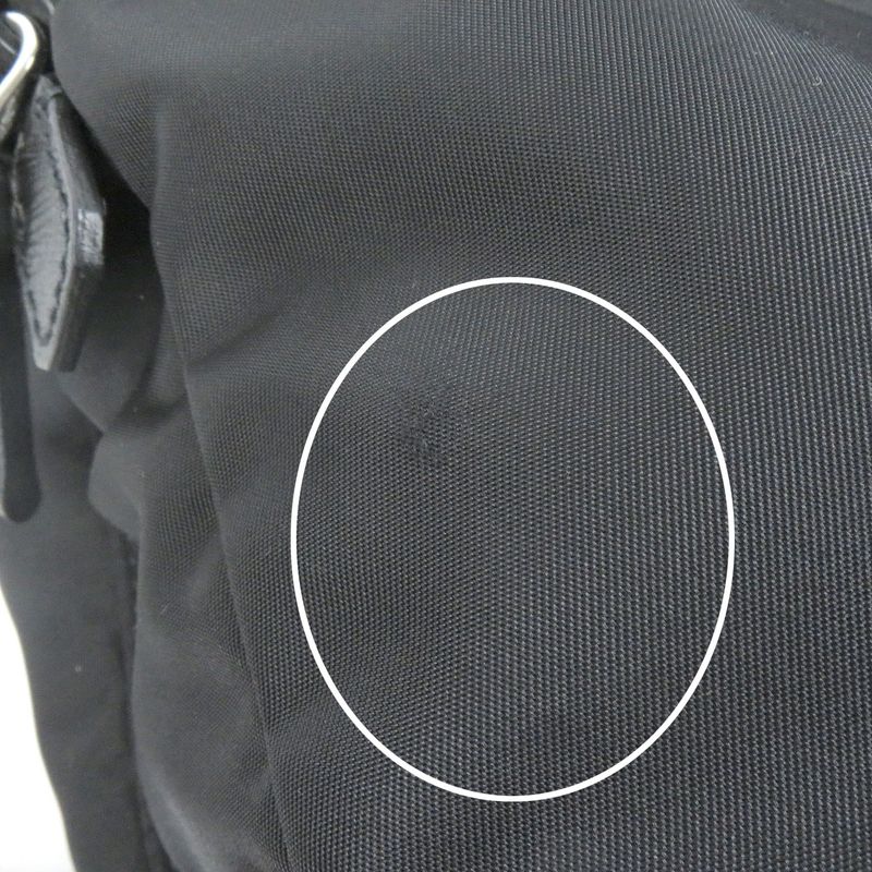 Prada 2vz019 Saffiano Leather Re-nylon Triangle Logo Backpack Sac Daypack Black