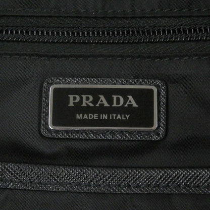 Prada 2vz019 Saffiano Leather Re-nylon Triangle Logo Backpack Sac Daypack Black