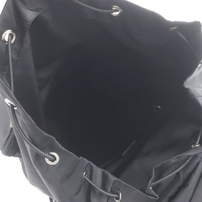 Prada 2vz019 Saffiano Leather Re-nylon Triangle Logo Backpack Sac Daypack Black