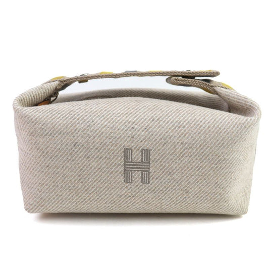 Hermes Brid a Black PM Au Carre 100% Wool Sègre Silver Hardware Serie Button