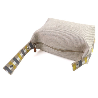 Hermes Brid-a-Brac PM Au Carre 100% Wool Segre Silver Hardware Serie Button