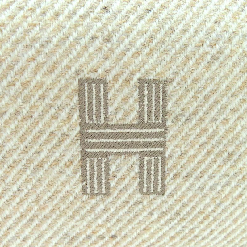 Hermes Brid-a-Brac PM Au Carre 100% Wool Segre Silver Hardware Serie Button