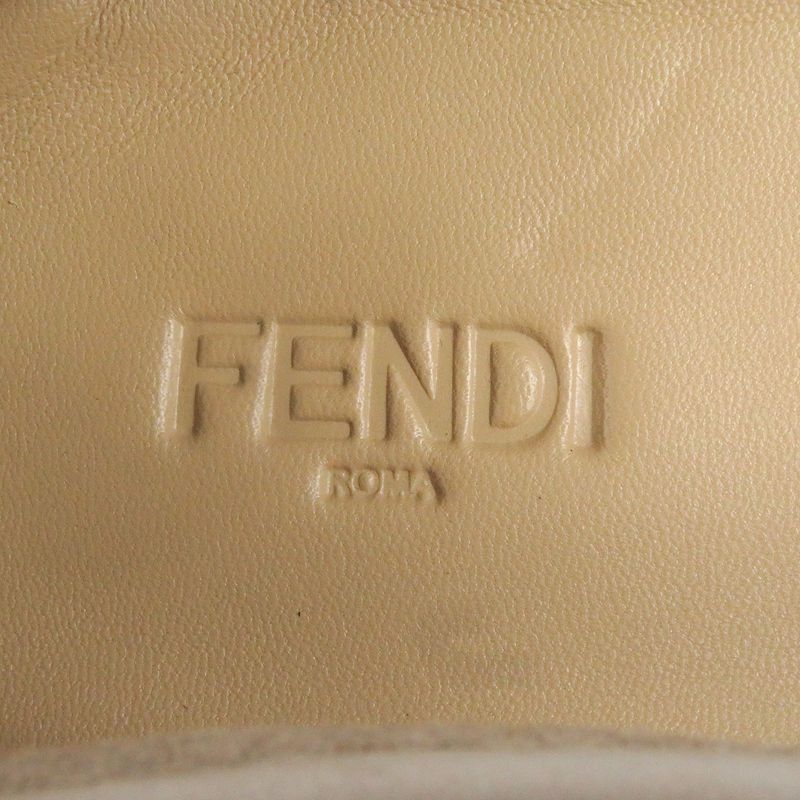 Fendi 23SS 7p1589 Nubuck Leather FF Logo Gold Hardware Fringe Auroc Loafer