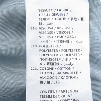 Gucci 522513 GG Logo All-over Pattern Single Velour Tailored Jacket 44 Black