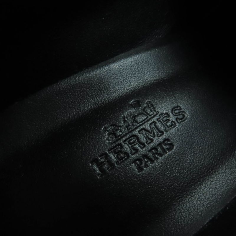 Hermes Dauphine Gold Hardware 2024 Purchase Constance Leather Pumps Black 36.5