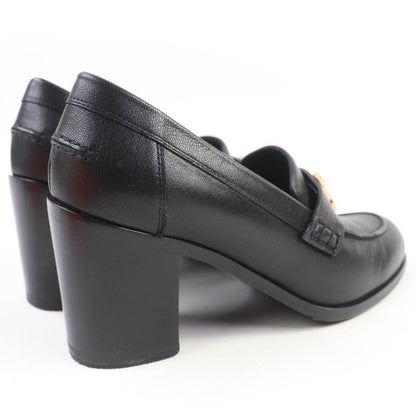 Hermes Dauphine Gold Hardware 2024 Purchase Constance Leather Pumps Black 36.5