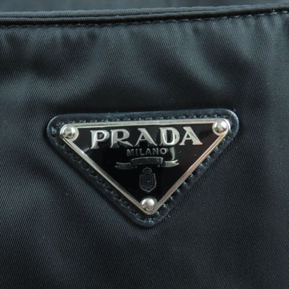 Prada 1bg867 Re-nylon With Pouch And Shoulder Triangle Logo Leather Use 2WAY