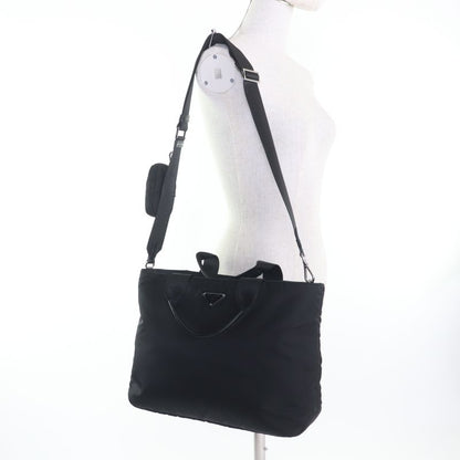 Prada 1bg867 Re-nylon With Pouch And Shoulder Triangle Logo Leather Use 2WAY