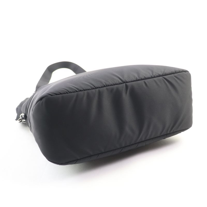 Prada 1bg867 Re-nylon With Pouch And Shoulder Triangle Logo Leather Use 2WAY