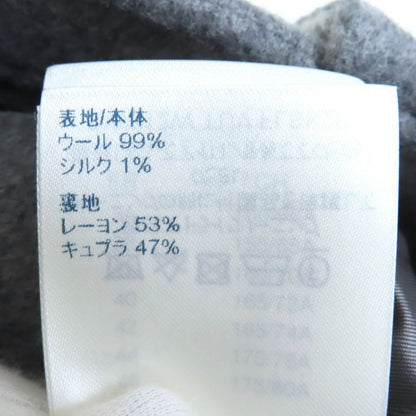 Louis Vuitton 21AW Wool Silk Giant Monogram Logo Gold Button Mini Skirt Gray 36