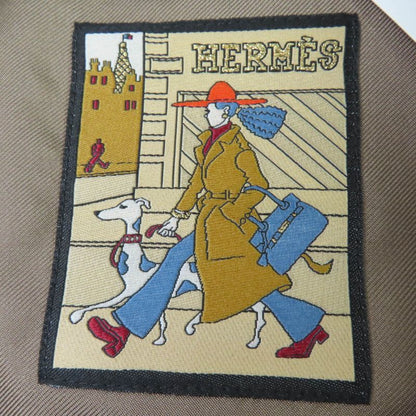 Hermes Deauville 100% Cashmere Silver Hardware Serie Hardware Casket Brownish