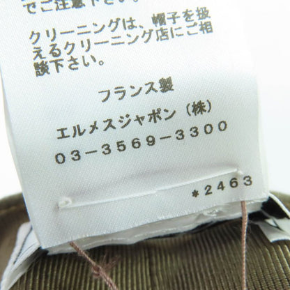 Hermes Deauville 100% Cashmere Silver Hardware Serie Hardware Casket Brownish