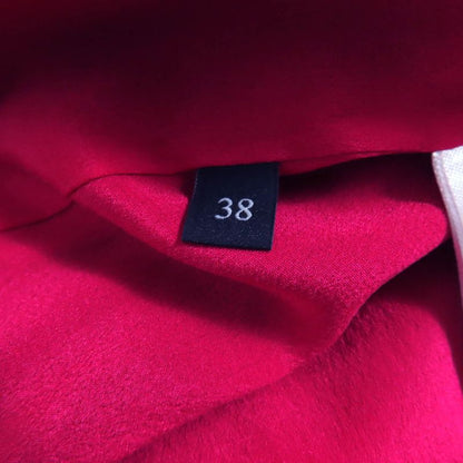 Gucci 410154 Silk Blend Sleeveless Pleated Dress With Belt Pink 38 With Hangers