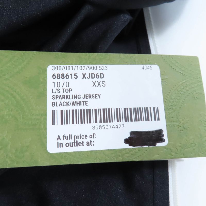 Gucci 22aw 688615 Interlocking G Cropped Spark Ring Long Sleeve Track Top Cut