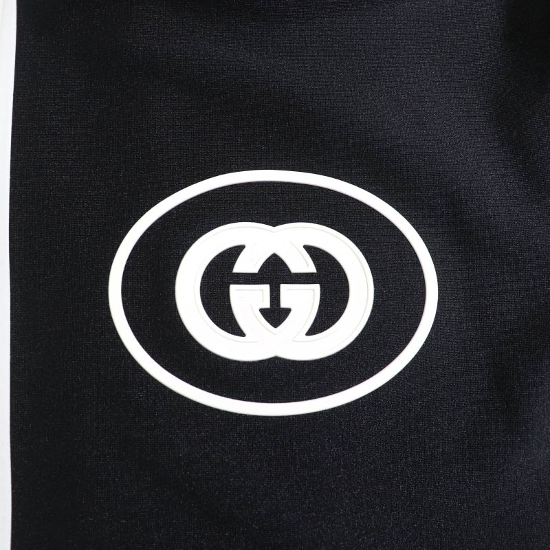 Gucci 22aw 688615 Interlocking G Cropped Spark Ring Long Sleeve Track Top Cut