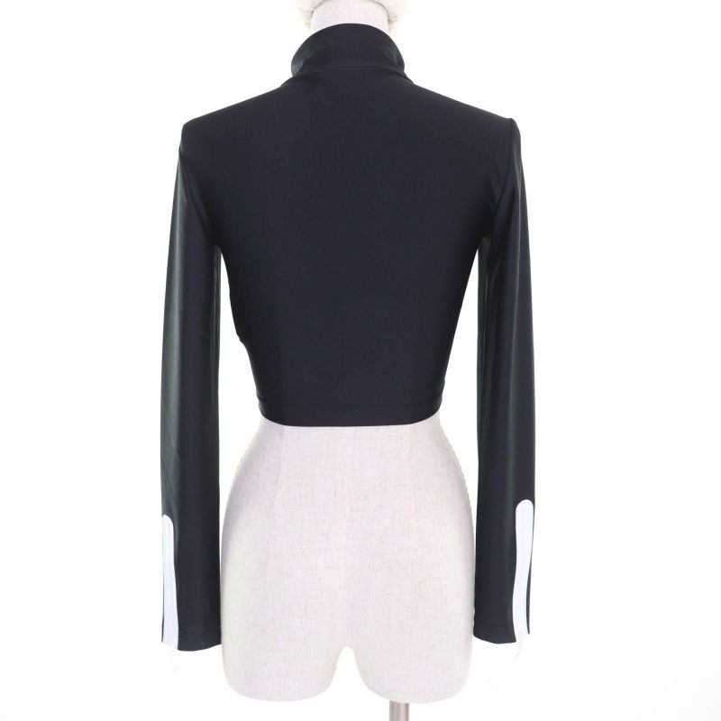 Gucci 22aw 688615 Interlocking G Cropped Spark Ring Long Sleeve Track Top Cut