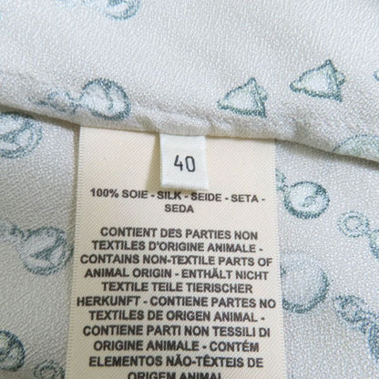 Hermes 22aw 2h0619dn 100% Silk Back Ribbon Total Pattern Long Sleeves Cut and