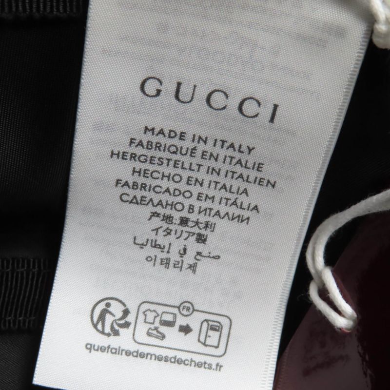 Gucci 25SS 813534 Logo Bucket Hat Black L Storage With Bag Made In Italy