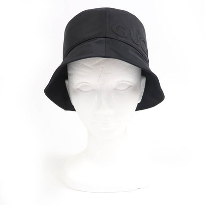 Gucci 25SS 813534 Logo Bucket Hat Black L Storage With Bag Made In Italy