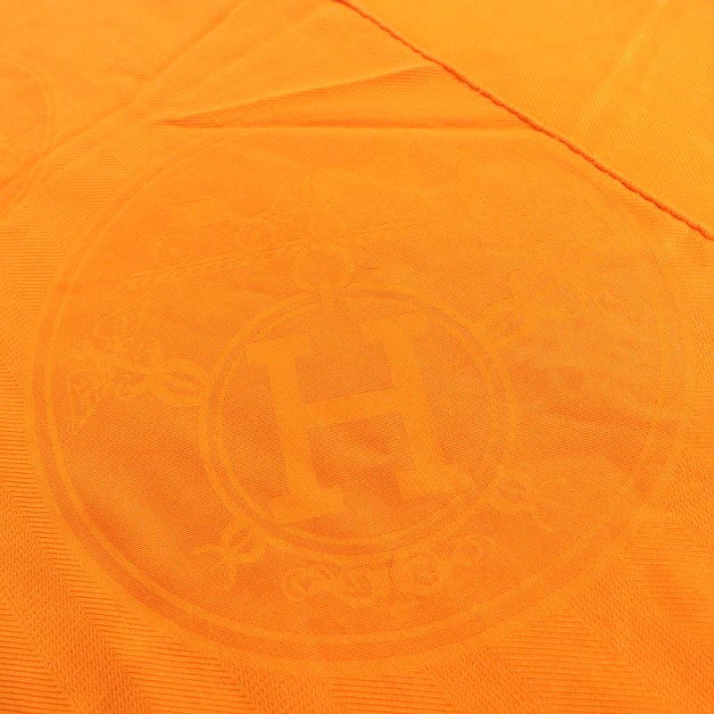 Hermes 262494s New Livris Cashmere Silk Shawl Orange Made In France Women