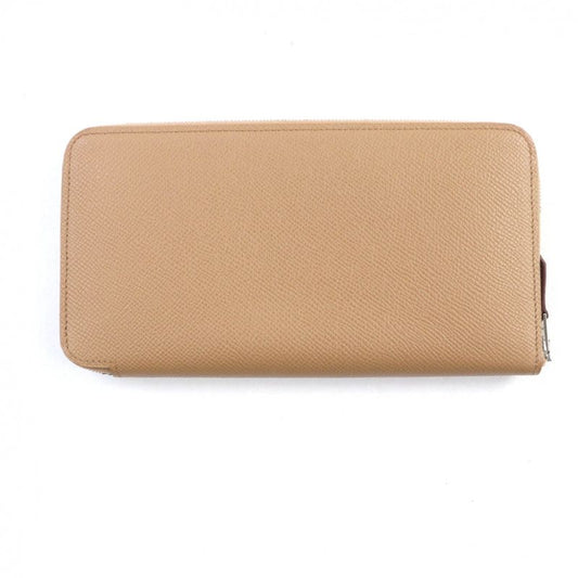Hermes Azap Long Silk Quin Chai Vaux Epson Round Zip Long Wallet With Box