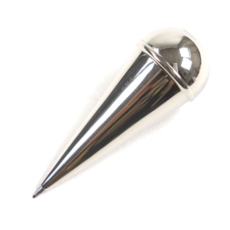  Hermes Culbuto Ballpoint Pen Silver With Engraved Logo Made In