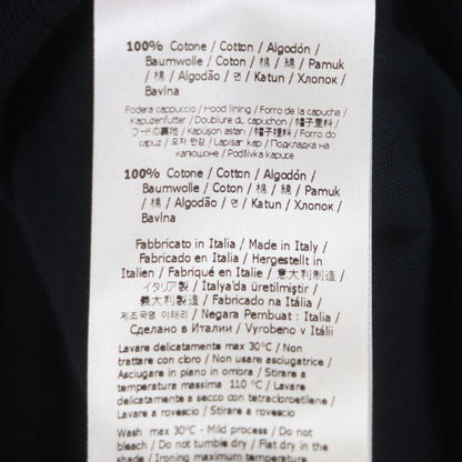  Fendi 2023 Fy0981 FF Logo Zucca Pattern Embossed Pullover Hoodie Black S Made