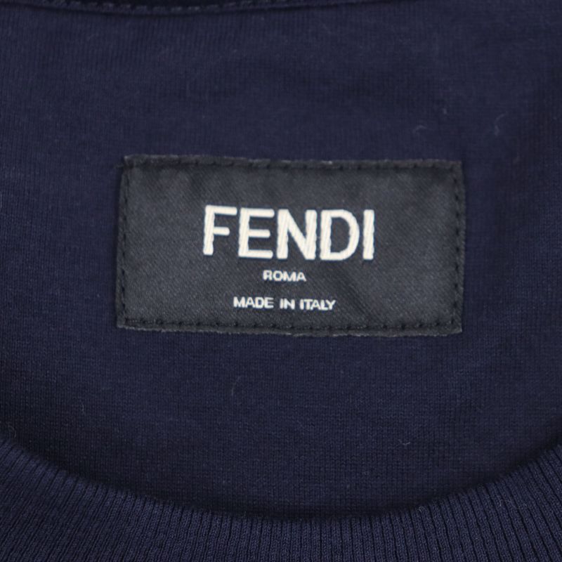  Fendi 2022 Fy0936 100% Cotton FF Logo Crew Neck Short Sleeve Short Sleeve