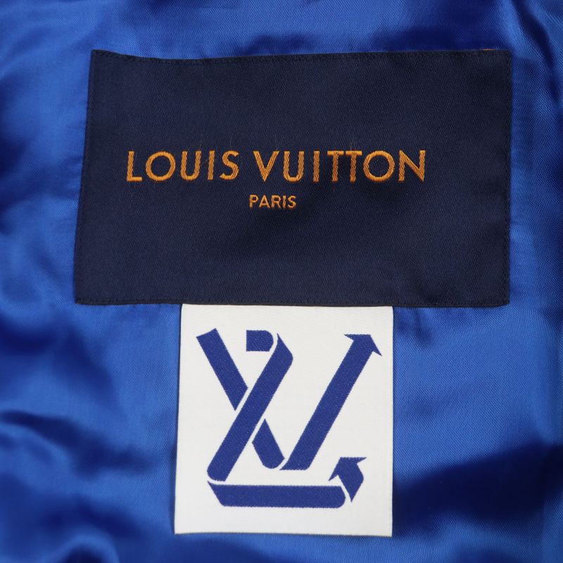 Louis Vuitton Hkl80emjy Puppet Baseball Blouson Sleeve Leather Stajan Blue