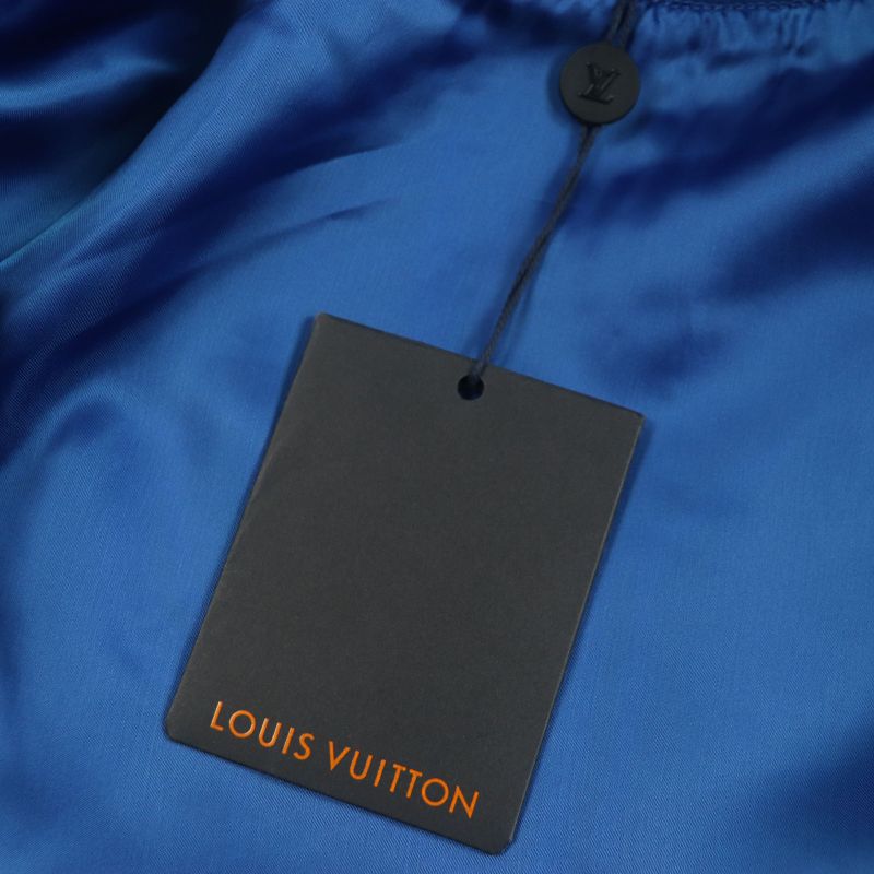  Louis Vuitton Hkl80emjy Puppet Baseball Blouson Sleeve Leather Stajan Blue