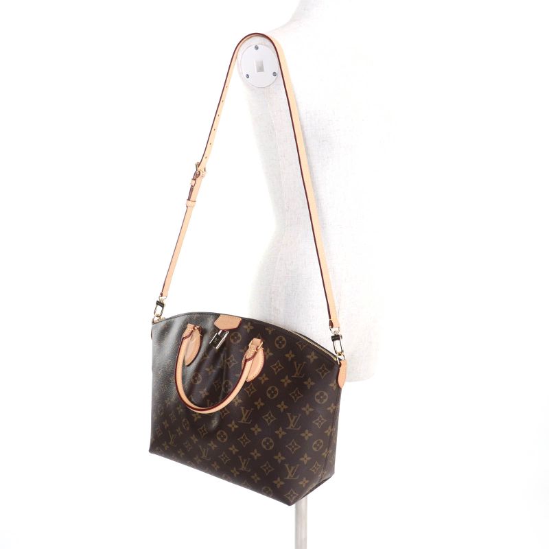 Louis Vuitton M45987 Monogram Boesi NM MM Logo 2-way Leather Shoulder Handbag