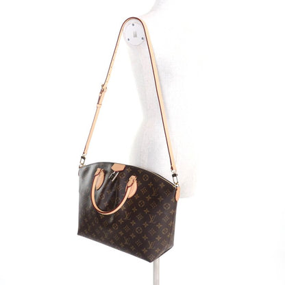 Louis Vuitton M45987 Monogram Boesi NM MM Logo 2-way Leather Shoulder Handbag