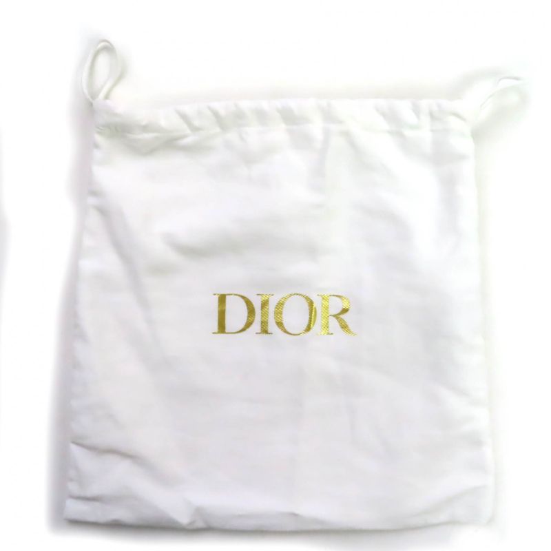 Christian DIOR B0001cbte Canvas Logo Embroidery Leather Combi Belt Storage