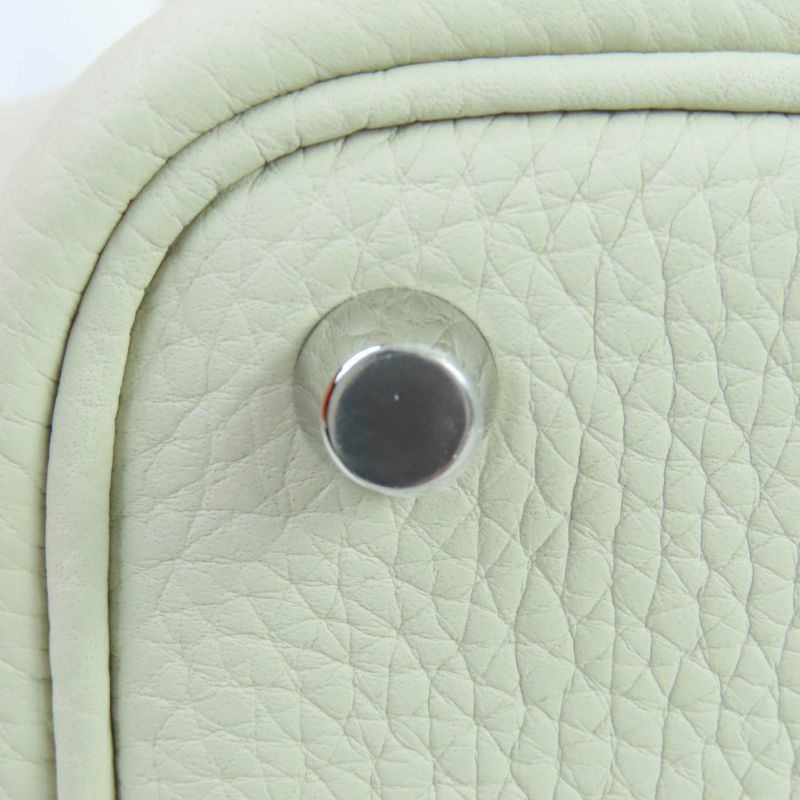 Hermes Picotin Lock PM Taurillon Clemence Beton Silver Hardware Handbag