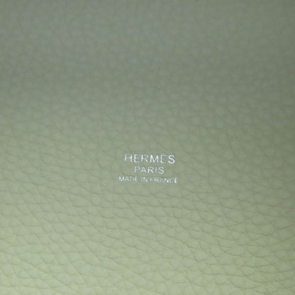 Hermes Picotin Lock PM Taurillon Clemence Beton Silver Hardware Handbag