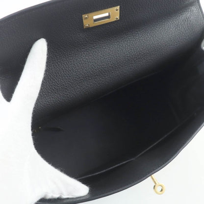 Hermes Kelly 28 Togo Mach Togo Old Hardware Internal Stitching Handbag Black
