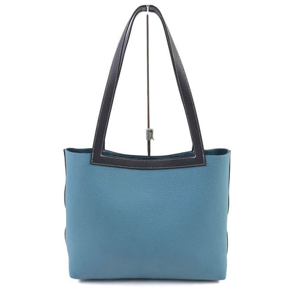 Hermes 082201ca Cabas Serie 31cm (12.20in) Taurillon Clemence New Blue Jean