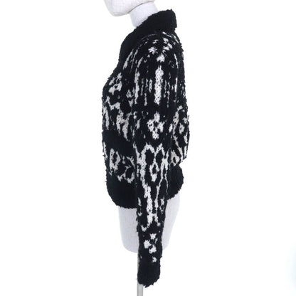 CHANEL P62173 Wool Cashmere Coconage Cocomark Pull Top Knit Blouson Zip Up