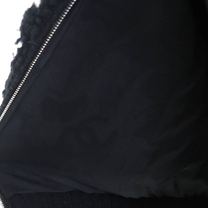 CHANEL P62173 Wool Cashmere Coconage Cocomark Pull Top Knit Blouson Zip Up