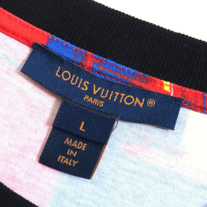 Louis Vuitton 23SS 100% Cotton City Print LV Chain Crew Neck Short Sleeve